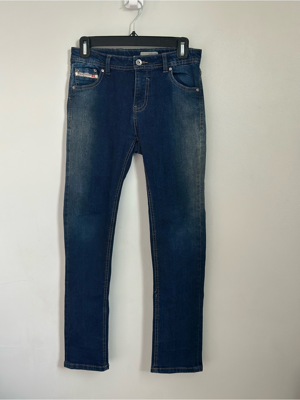 Diesel Kid Waykee J Boys Jeans 12Y Regular Straight Stretch Dark Wash